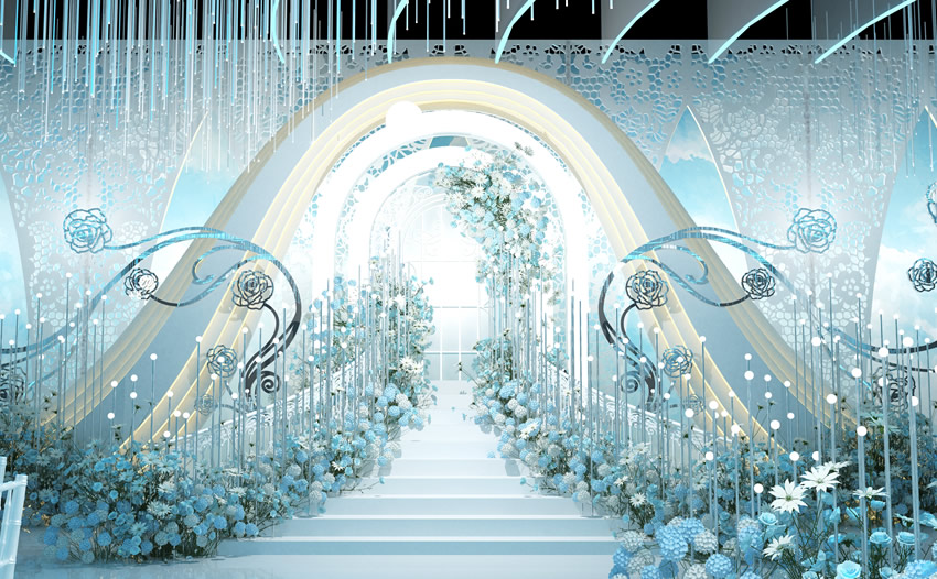 高密釡香烙馍村水晶厅效果展示